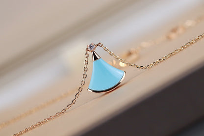 [⭐Glow]DREAM NECKLACE TURQUOISE PINK GOLD