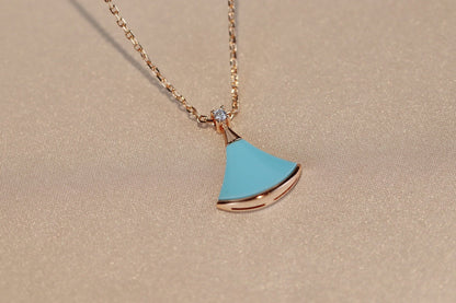 [⭐Glow]DREAM NECKLACE TURQUOISE PINK GOLD