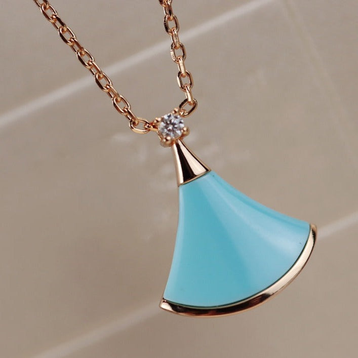 [⭐Glow]DREAM NECKLACE TURQUOISE PINK GOLD