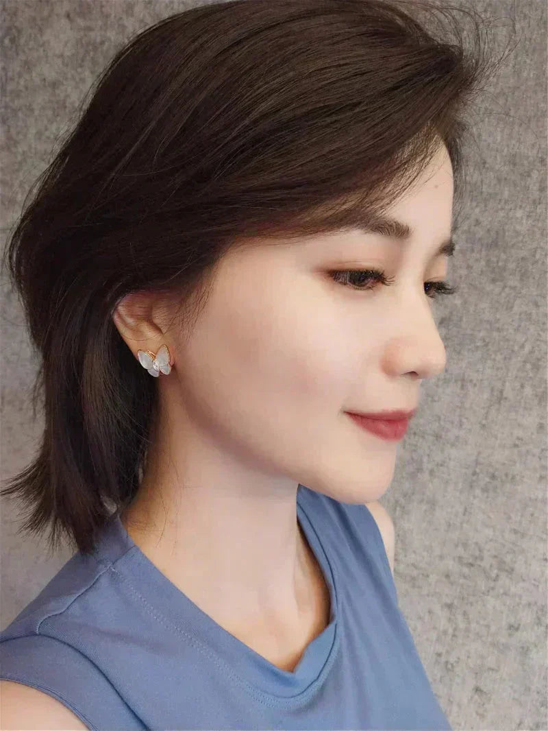 [⭐Glow]BUTTERFLY MOP DIAMOND EARRINGS