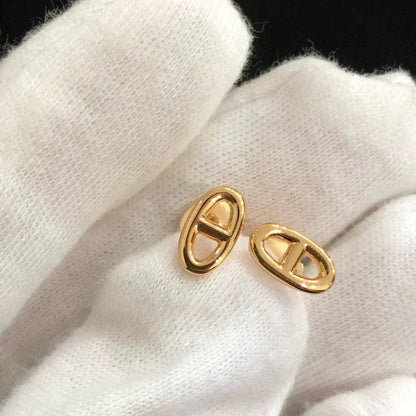 [⭐Glow]CHAINE SMALL EARRINGS GOLD AND SILVER