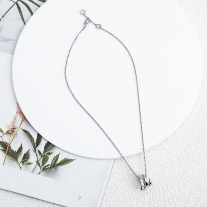 [⭐Glow]SERPENTI SILVER NECKLACE DIAMOND