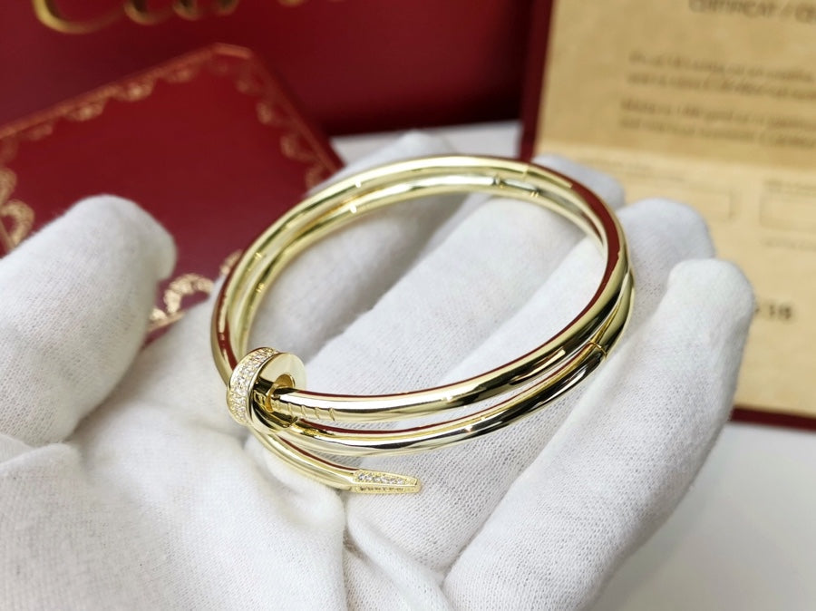 [⭐Glow]JUSTE BRACELET 3.5MM DOUBLE ROW DIAMOND