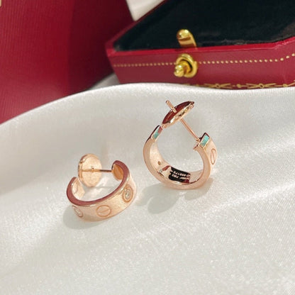 [⭐Glow]LOVE EARRINGS 5.7MM 2 DIAMONDS