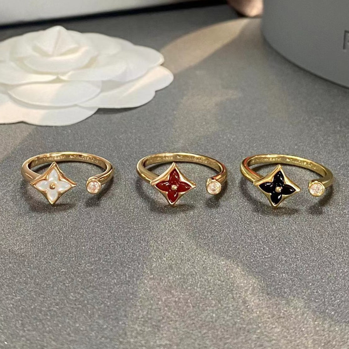 [⭐Glow]STAR 1 DIAMOND OPEN RING