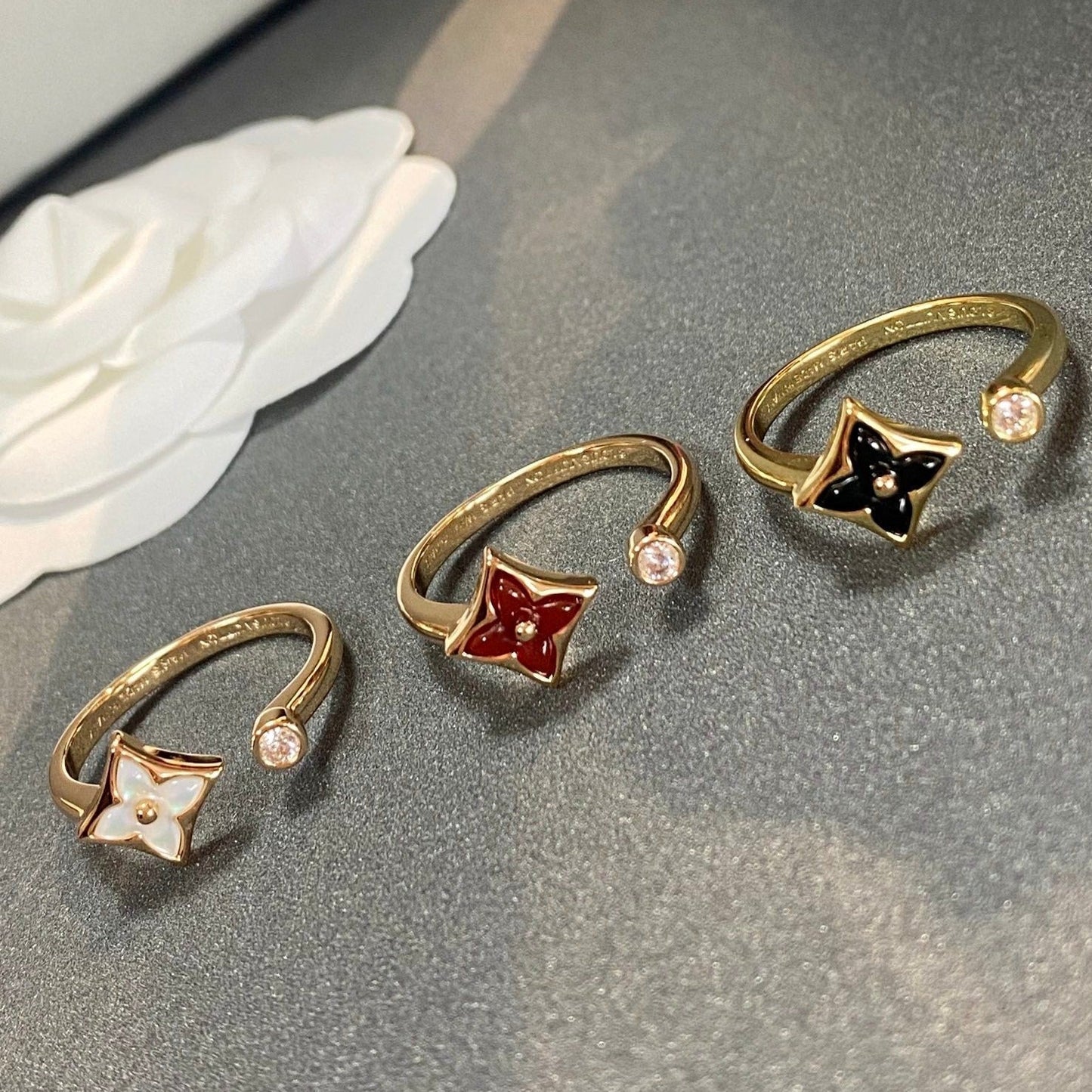 [⭐Glow]STAR 1 DIAMOND OPEN RING