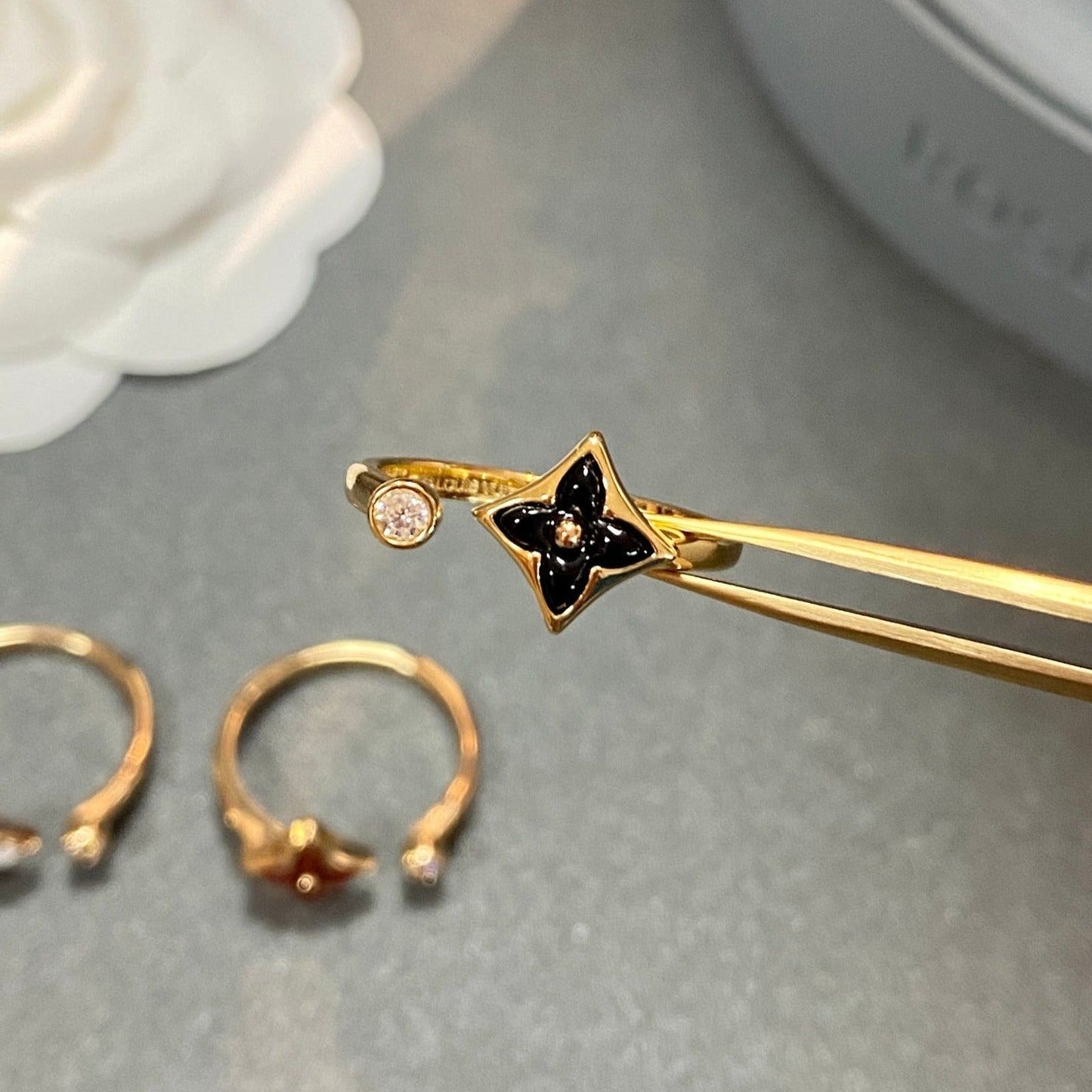 [⭐Glow]STAR 1 DIAMOND OPEN RING