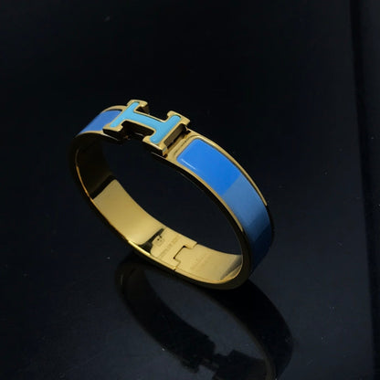 [⭐Glow]H BRACELET BLUE RAINBOW CERAMIC