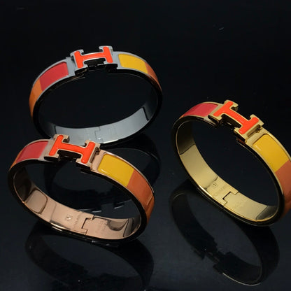 [⭐Glow]H BRACELET ORANGE RAINBOW CERAMIC