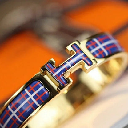 [⭐Glow]H TARTAN BRACELET 12MM
