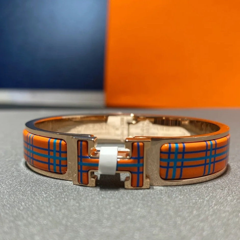 [⭐Glow]H TARTAN BRACELET 12MM