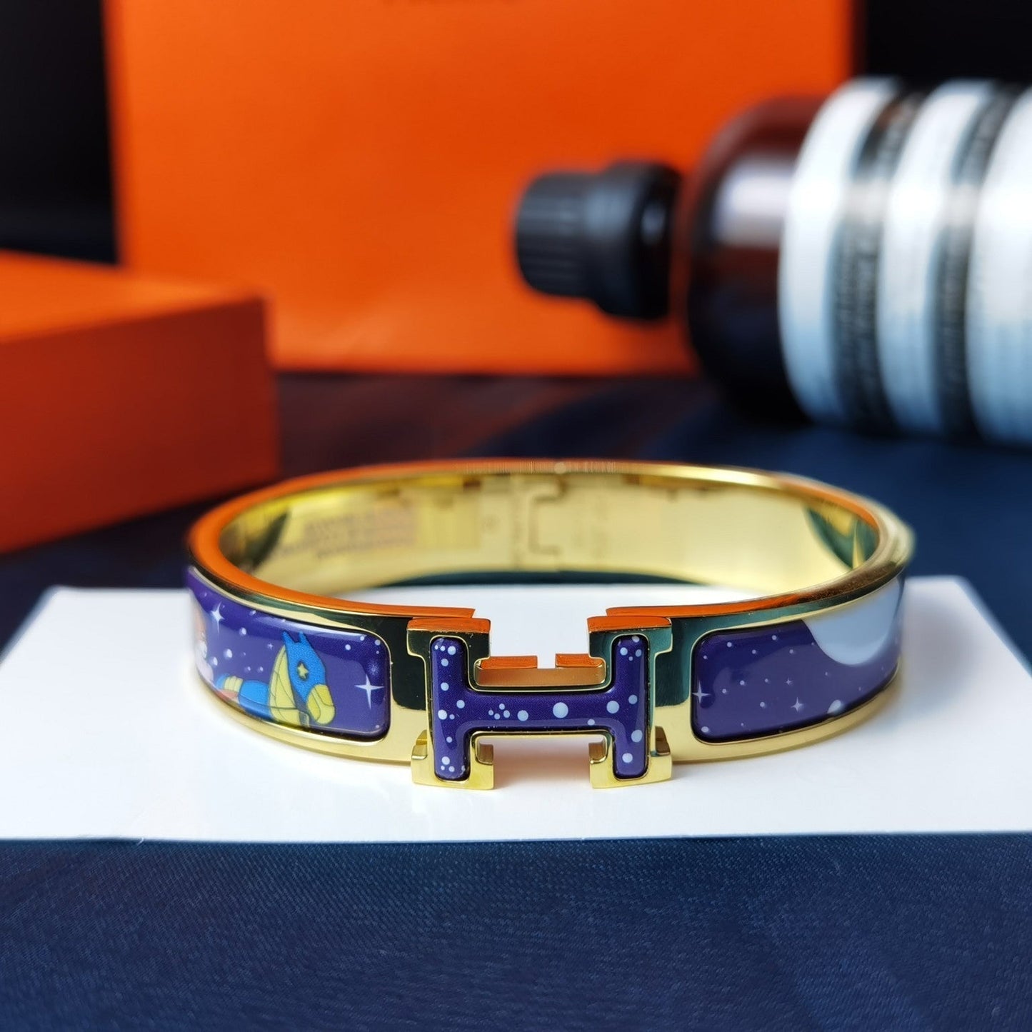[⭐Glow]H STAR AND MOON BRACELET 12MM