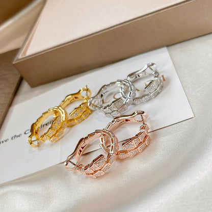 [⭐Glow]SERPENTI EARRINGS DIAMOND