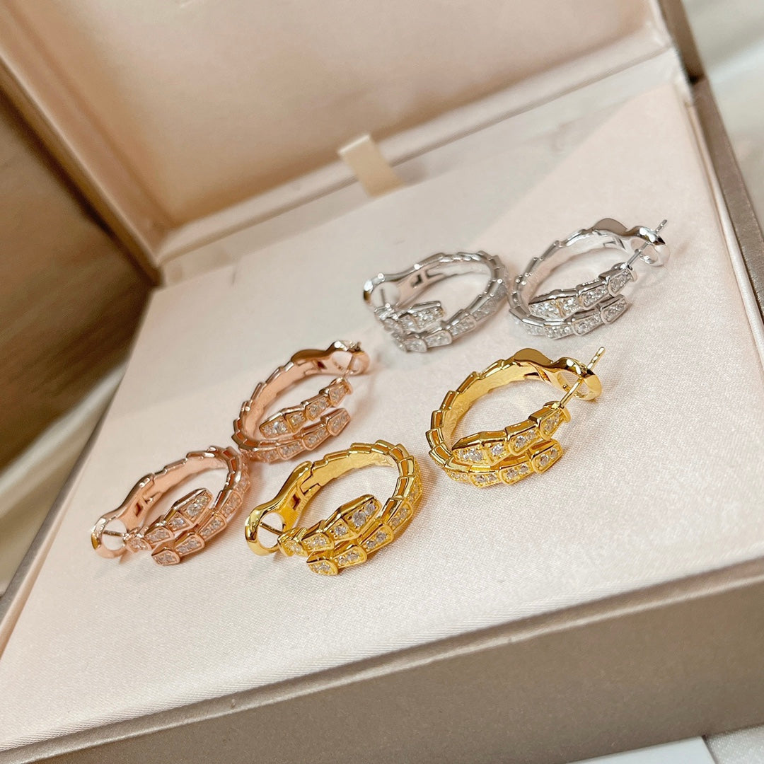 [⭐Glow]SERPENTI EARRINGS DIAMOND
