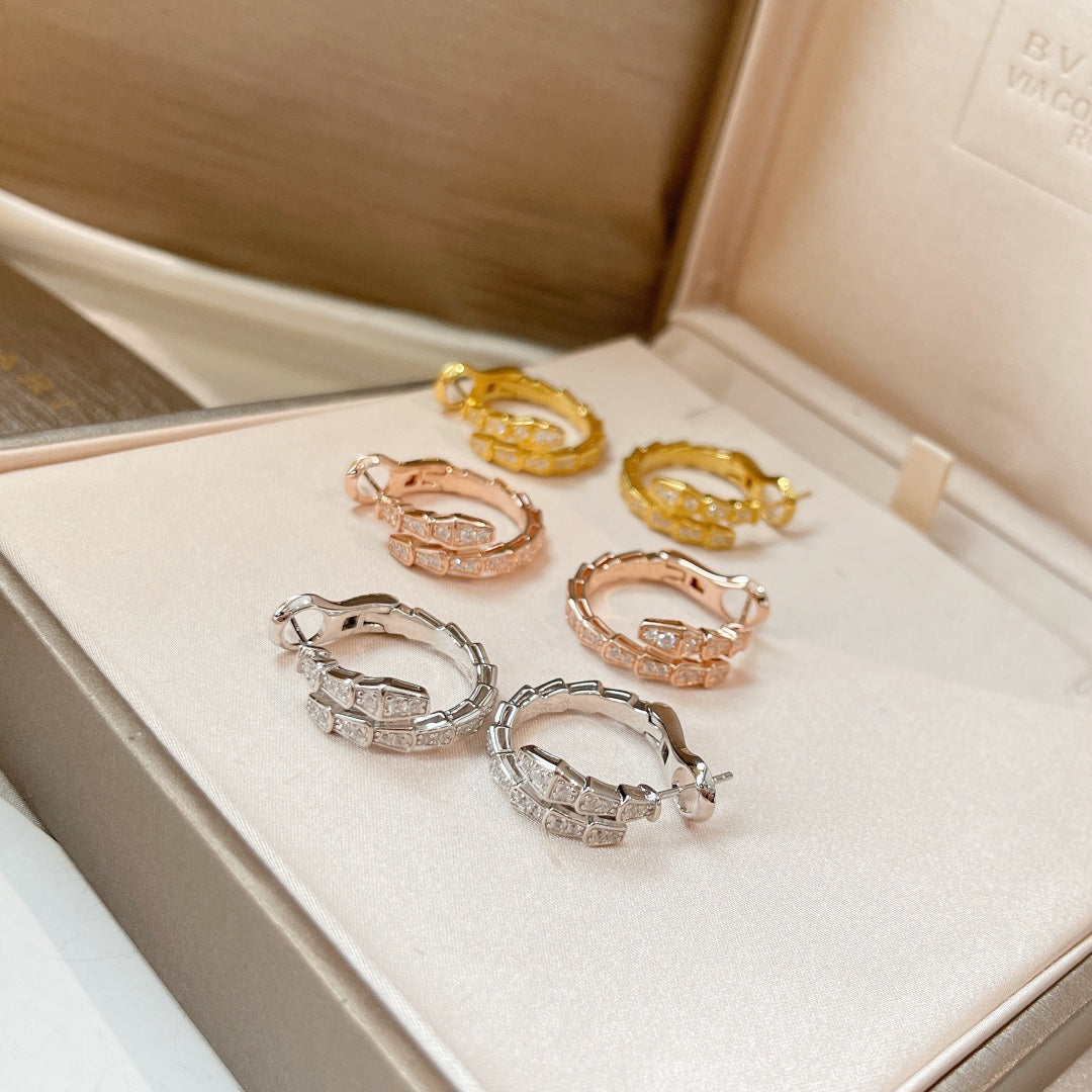 [⭐Glow]SERPENTI EARRINGS DIAMOND