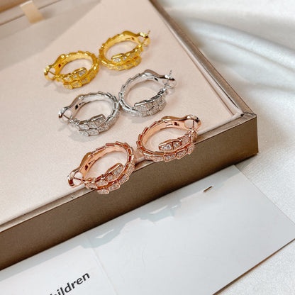 [⭐Glow]SERPENTI EARRINGS DIAMOND