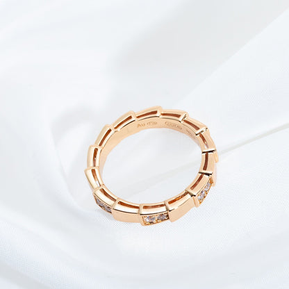 [⭐Glow]SERPENTI RING PINK GOLD  3MM