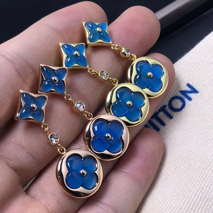 [⭐Glow]STAR AND SUN AGATE DIAMOND EARRINGS