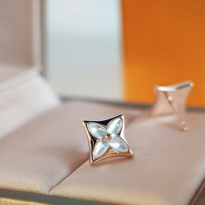 [⭐Glow]STAR MOP PINK GOLD EARRINGS