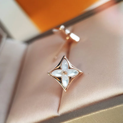 [⭐Glow]STAR MOP PINK GOLD EARRINGS