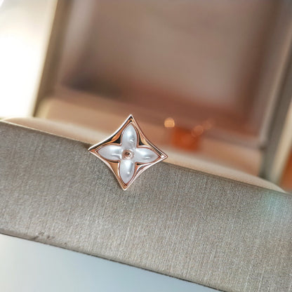 [⭐Glow]STAR MOP PINK GOLD EARRINGS