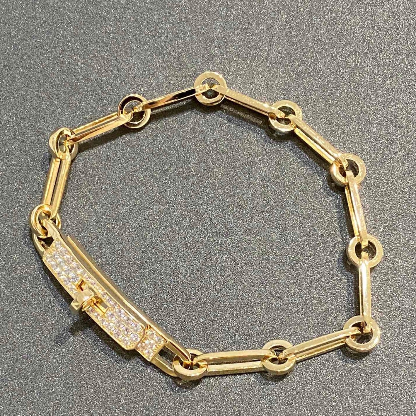 [⭐Glow]CHAINE BRACELET SMALL MODEL DIAMOND