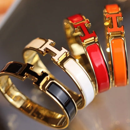 [⭐Glow]H BRACELET 12MM GOLD