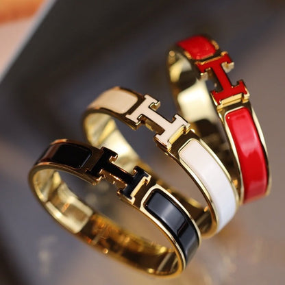 [⭐Glow]H BRACELET 12MM GOLD
