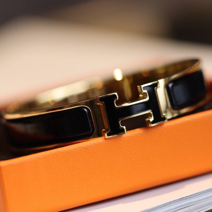 [⭐Glow]H BRACELET 12MM GOLD