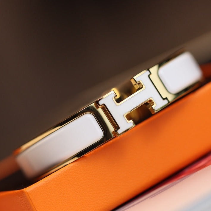 [⭐Glow]H BRACELET 12MM GOLD