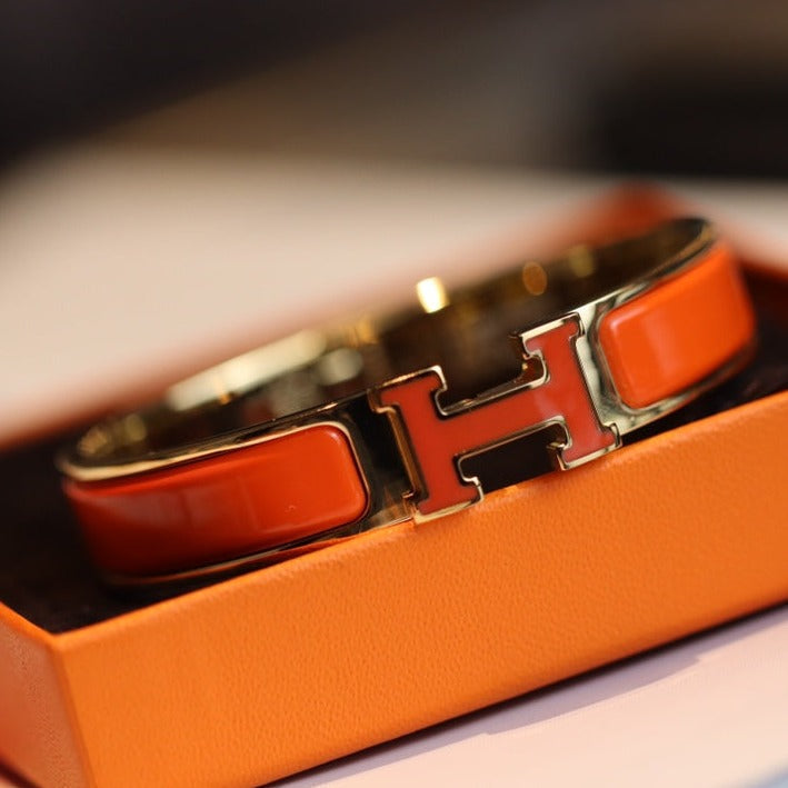 [⭐Glow]H BRACELET 12MM GOLD