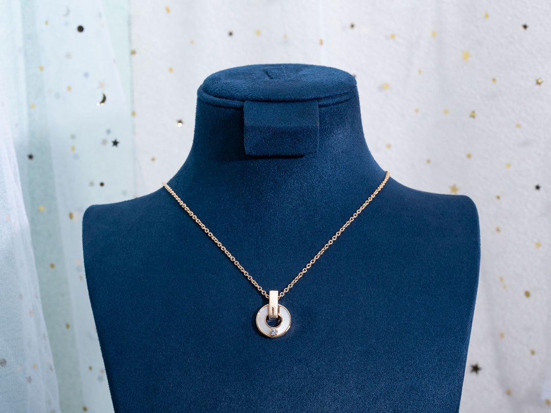 [⭐Glow]GARI NECKLACE PINK GOLD MOP