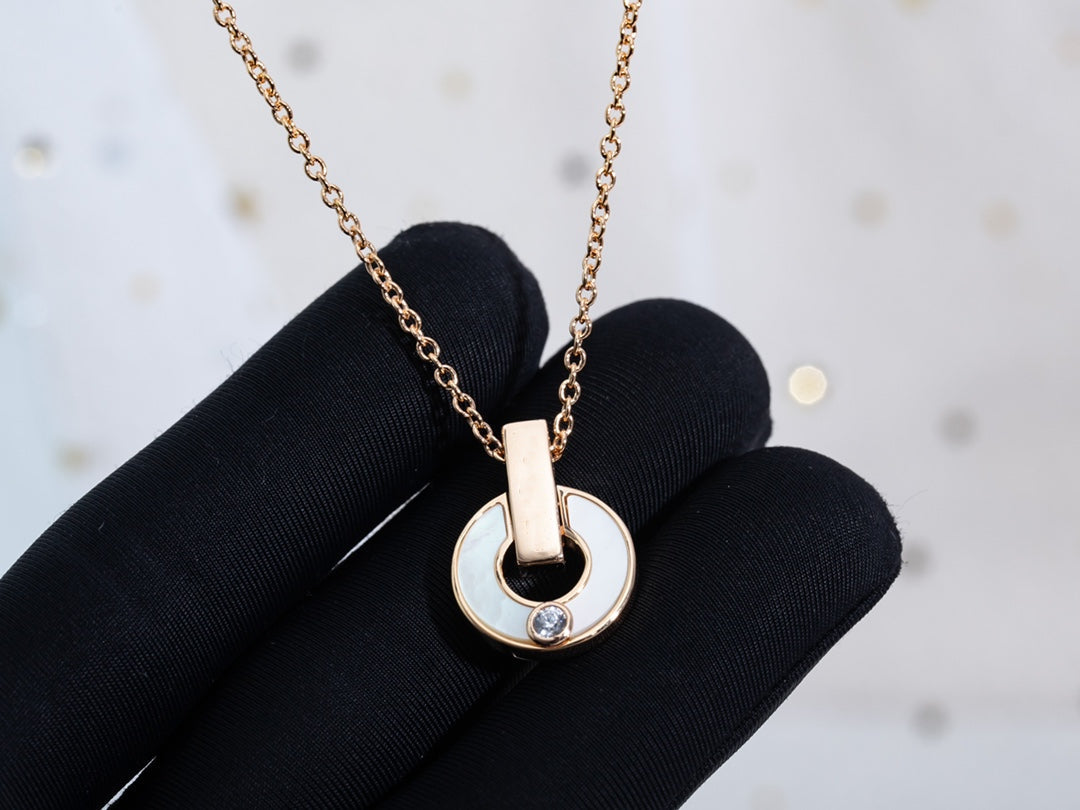 [⭐Glow]GARI NECKLACE PINK GOLD MOP