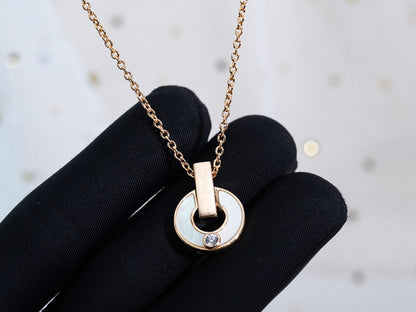 [⭐Glow]GARI NECKLACE PINK GOLD MOP
