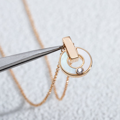 [⭐Glow]GARI NECKLACE PINK GOLD MOP