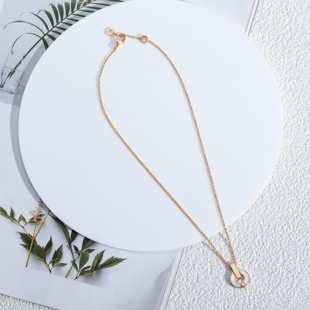 [⭐Glow]GARI NECKLACE PINK GOLD MOP