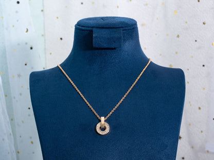 [⭐Glow]GARI NECKLACE PINK GOLD DIAMOND