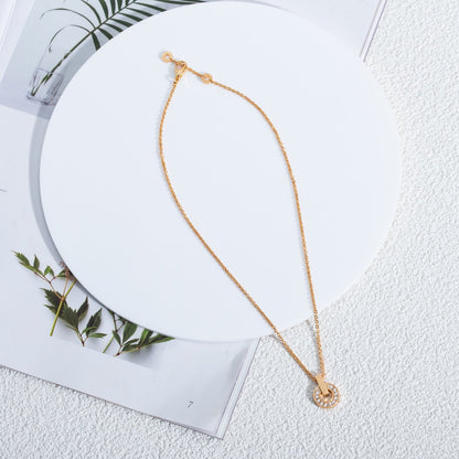 [⭐Glow]GARI NECKLACE PINK GOLD DIAMOND