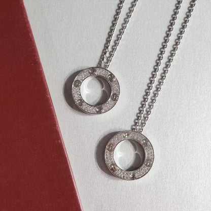 [⭐Glow]LOVE NECKLACE ADJUSTABLE SILVER