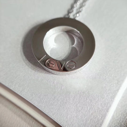 [⭐Glow]LOVE NECKLACE ADJUSTABLE SILVER
