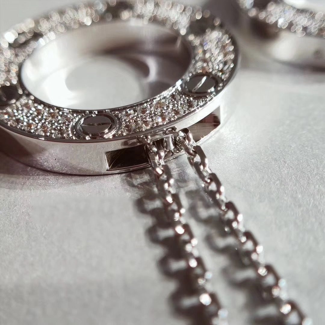 [⭐Glow]LOVE NECKLACE ADJUSTABLE SILVER