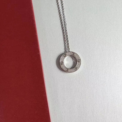 [⭐Glow]LOVE NECKLACE ADJUSTABLE SILVER