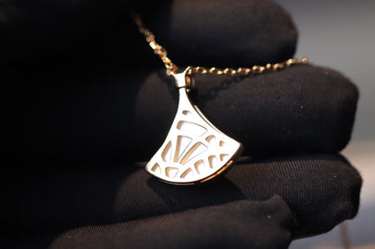 [⭐Glow]DREAM NECKLACE WHITE MOP PINK GOLD 1 DIAMOND