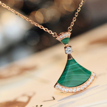[⭐Glow]DREAM NECKLACE MALACHITE DIAMOND