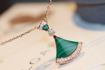 [⭐Glow]DREAM NECKLACE MALACHITE DIAMOND