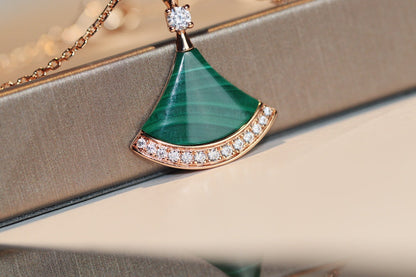 [⭐Glow]DREAM NECKLACE MALACHITE DIAMOND
