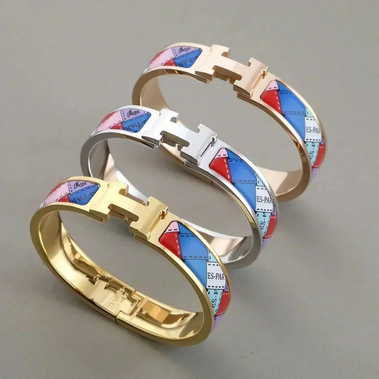 [⭐Glow]H BRACELET DOTTED BORDER 12MM