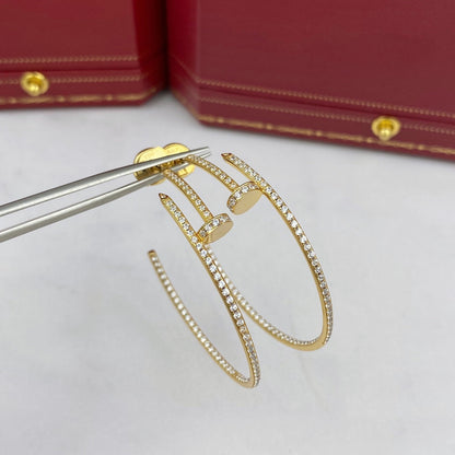 [⭐Glow]JUSTE EARRINGS FULL DIAMONDS 1.8MM