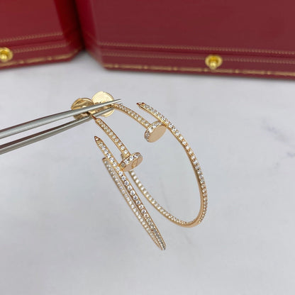 [⭐Glow]JUSTE EARRINGS FULL DIAMONDS 1.8MM