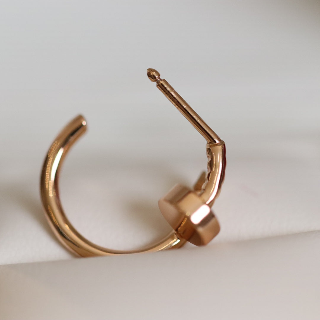 [⭐Glow]JUSTE EARRINGS PINK GOLD